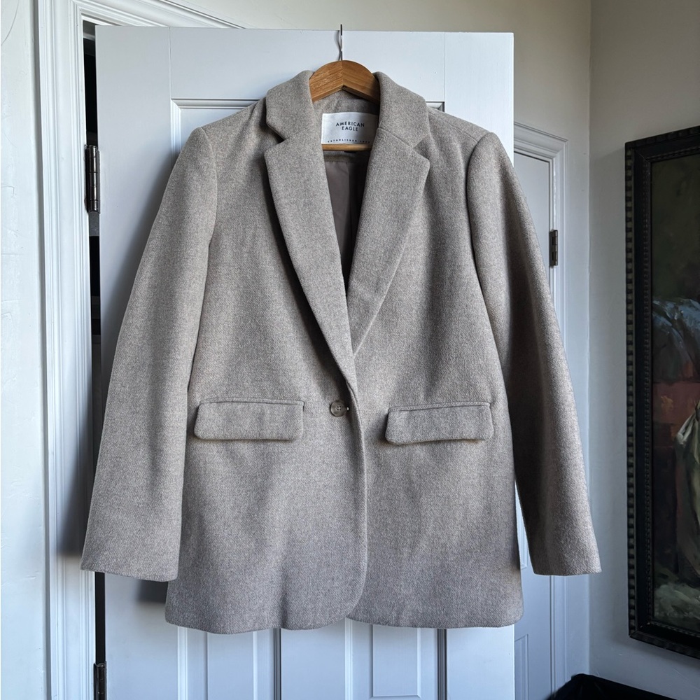 American Eagle Outfitters Beige Blazer